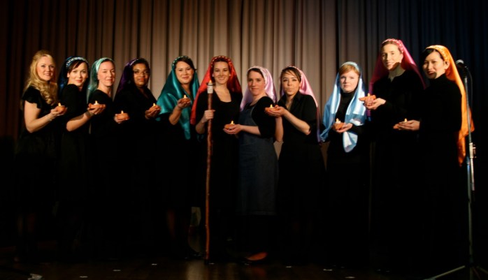 Production of the Biblical story of the 10 virgins by the the Hyde Park Stake Society